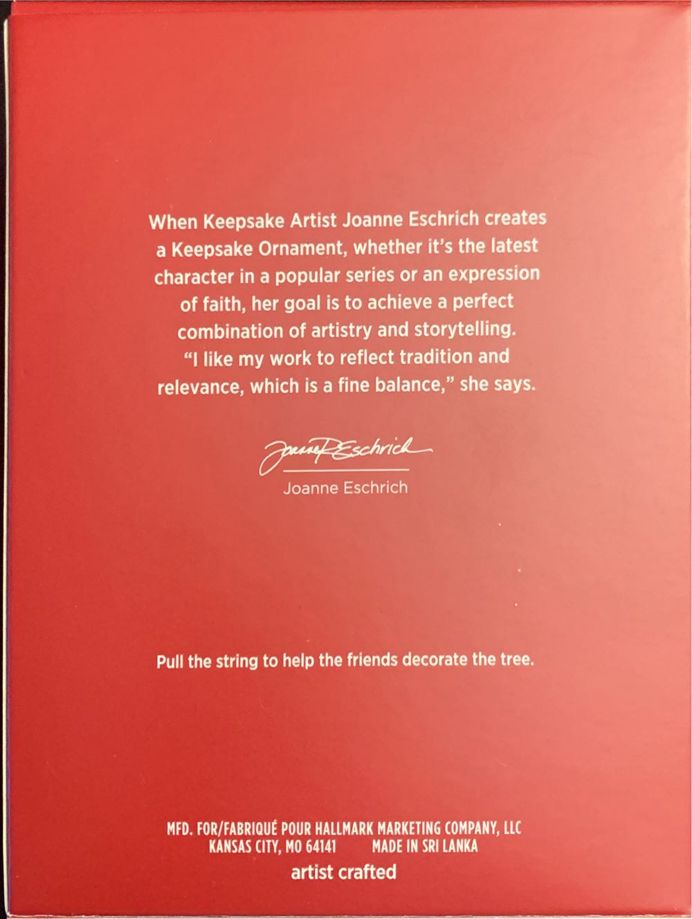 Festive Friends   (Angel) ornament collectible [Barcode 763795594788] - Main Image 2