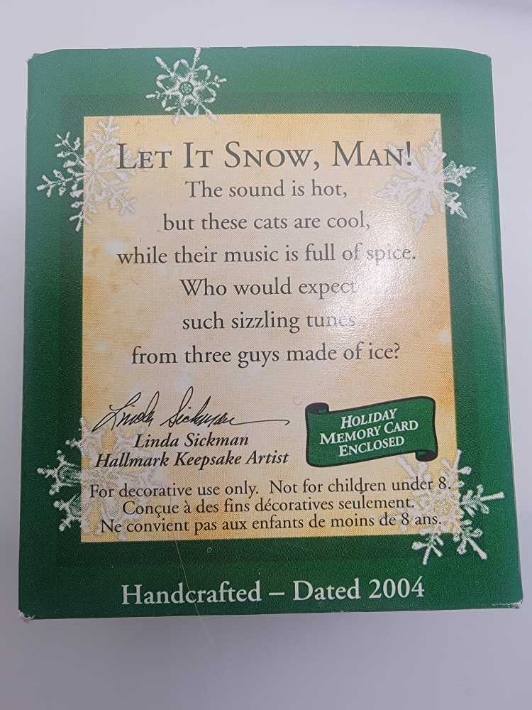 Let It Snow, Man Miniature - Mini (Snowman Mini) ornament collectible [Barcode 015012810011] - Main Image 3