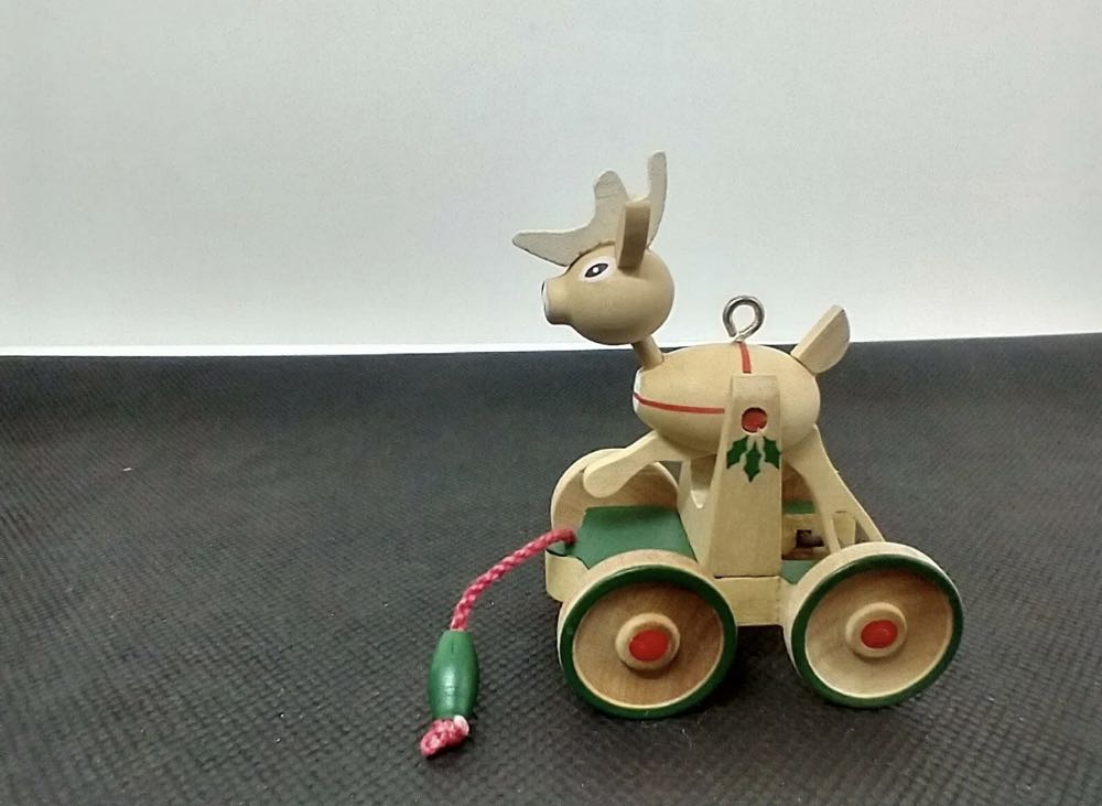 Nostalgic Childhood #3 Wooden Reindeer - Nostalgic Childhood (Wooden Toys) ornament collectible - Main Image 4