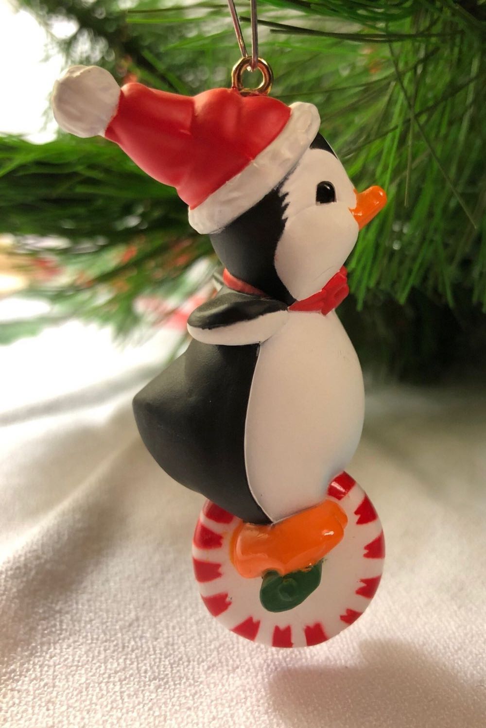 Peppermint Penguin - Penguin (Animals) ornament collectible - Main Image 2