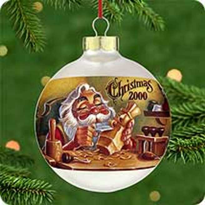Glass Ornament | Warmed By Candleglow - Santa (Santa) ornament collectible [Barcode 015012564242] - Main Image 3