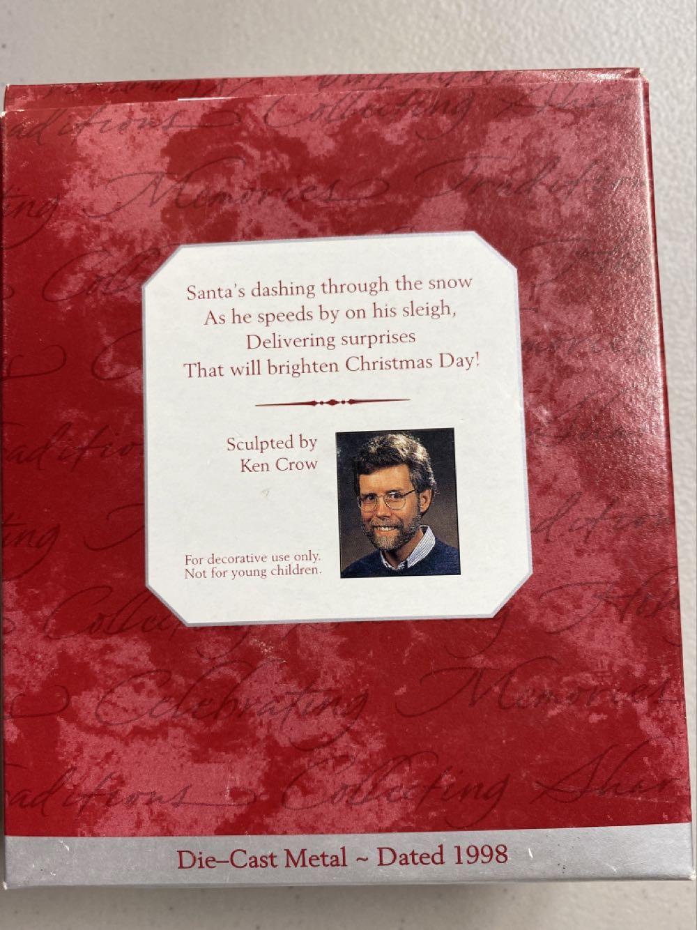Santa Christmas Sleigh Ride - Santa (Santa) ornament collectible [Barcode 015012437478] - Main Image 2