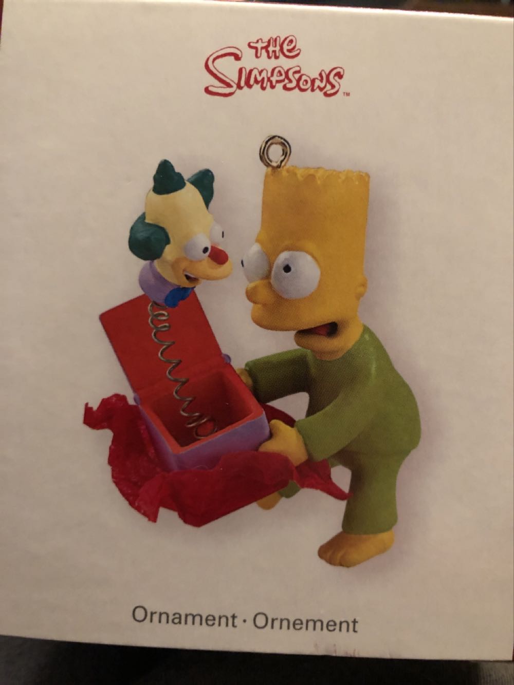 Bart with Krusty the Clown Toy  (The Simpsons) ornament collectible [Barcode 883515009870] - Main Image 1