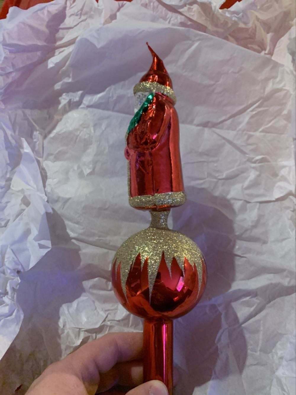 Santa Tree Topper  ornament collectible - Main Image 2