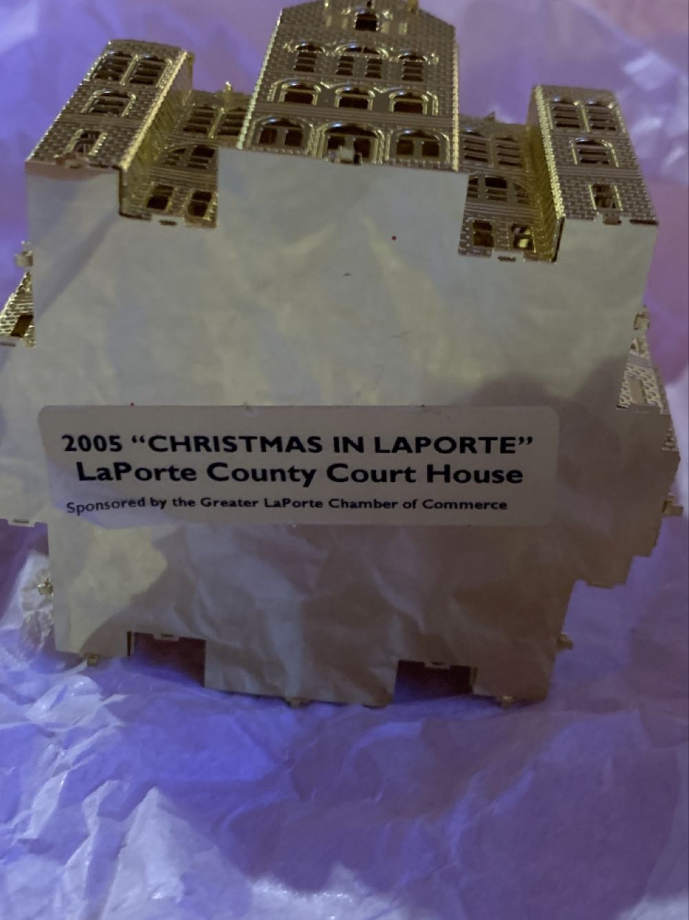 LaPorte County Courthouse  ornament collectible - Main Image 2