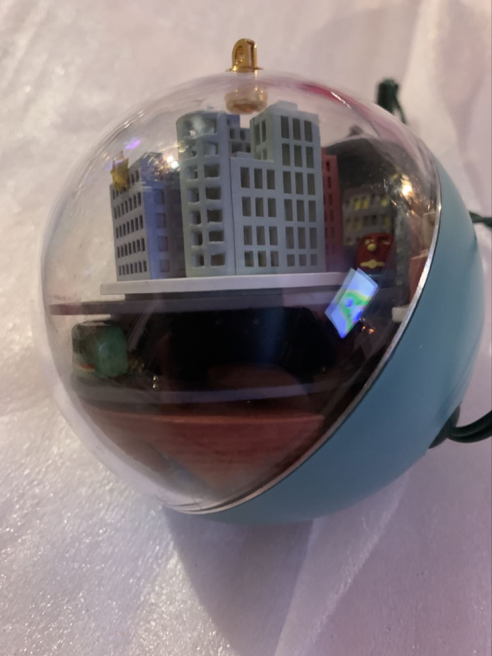 Hallmark Lighted City With Train  ornament collectible - Main Image 2