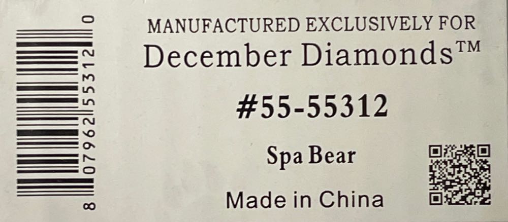 Spa Bear - Poke The Bear ornament collectible [Barcode 807962553120] - Main Image 2