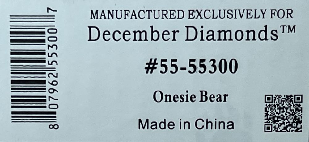 Onesie Bear - Poke The Bear ornament collectible [Barcode 807962553007] - Main Image 2
