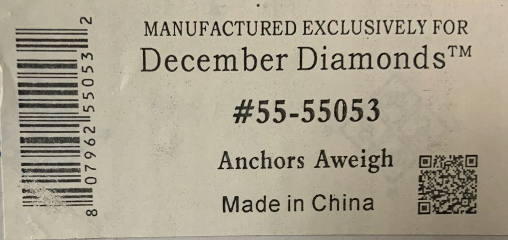 December Diamonds Anchors Aweigh Merman #55-55053 - Itâs All About The Bling! (One World, One Ocean, Letâs Protect It!) ornament collectible [Barcode 807962550532] - Main Image 2
