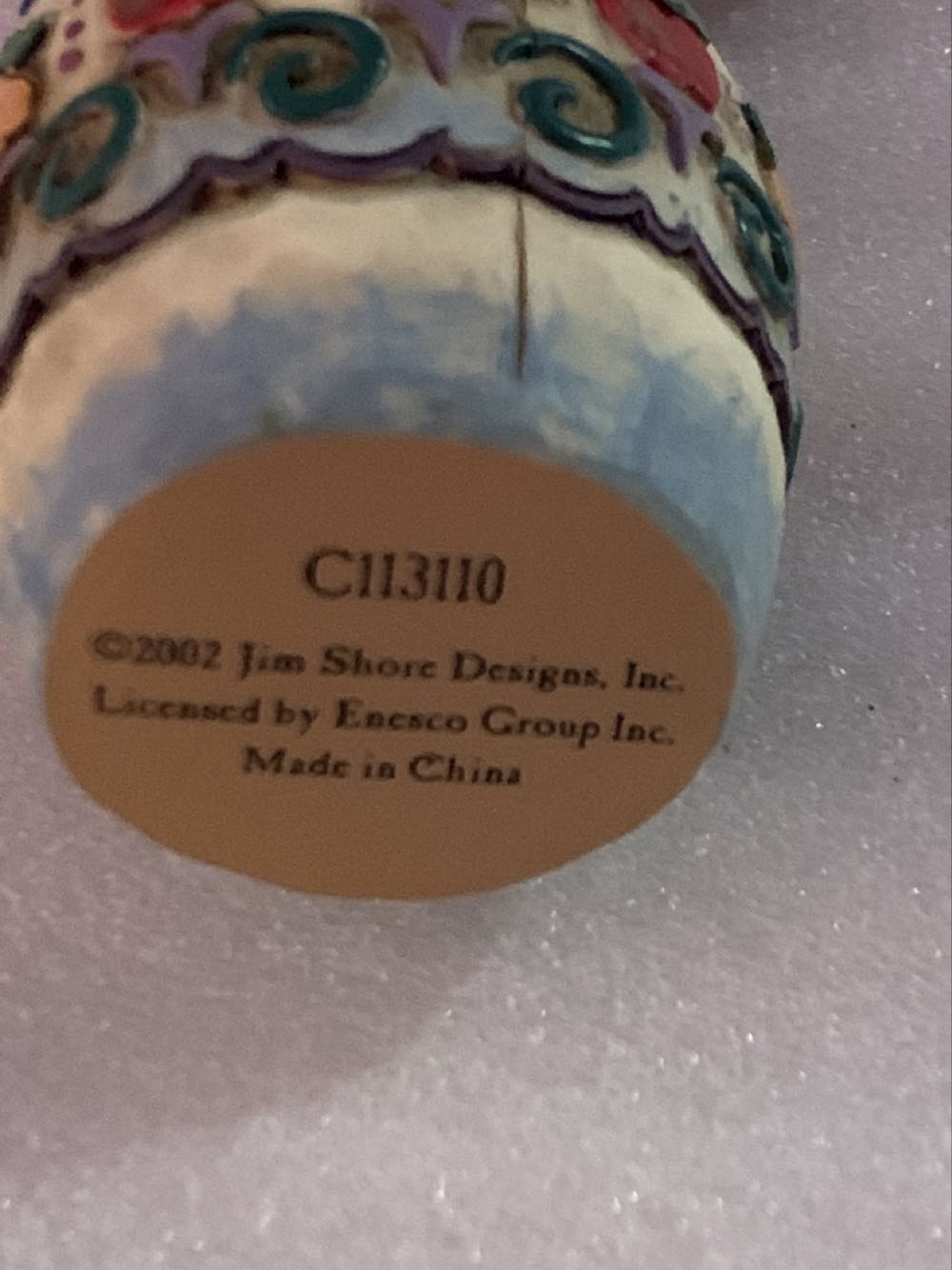 Snowman With Fruit Basket  ornament collectible - Main Image 2