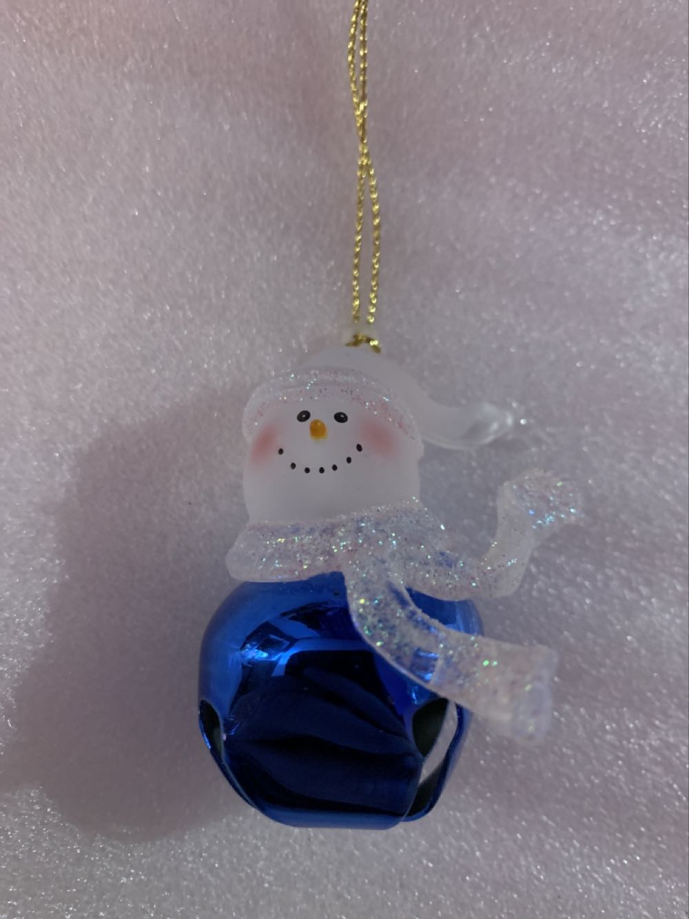 Blue Bell Snowman  ornament collectible - Main Image 1
