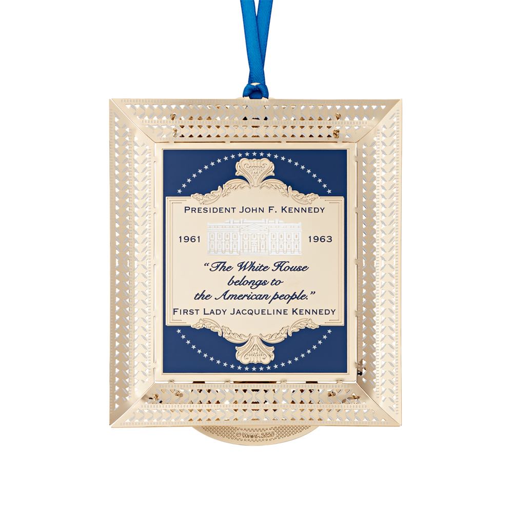 White House - 2020 - John F. Kennedy - White House Christmas Ornament (John F. Kennedy) ornament collectible [Barcode 634228616868] - Main Image 2