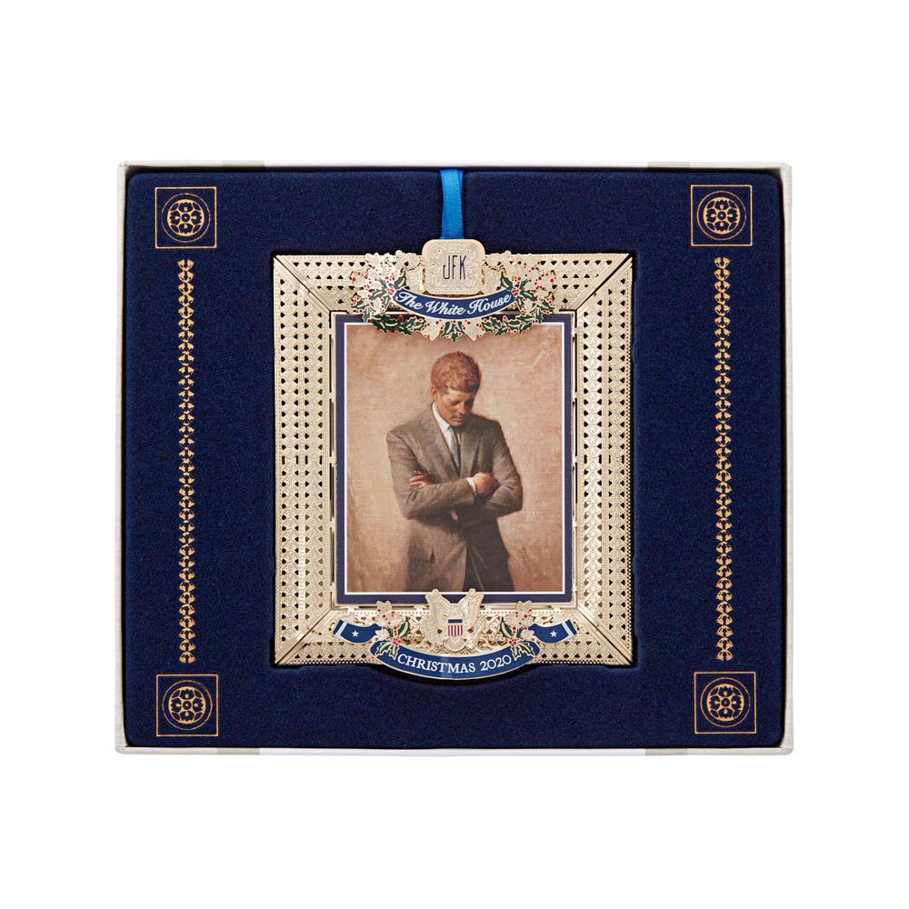 White House - 2020 - John F. Kennedy - White House Christmas Ornament (John F. Kennedy) ornament collectible [Barcode 634228616868] - Main Image 4