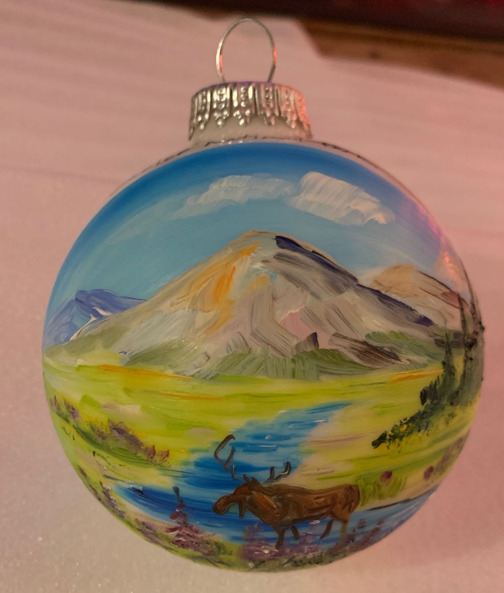Glacier National Park Ball  ornament collectible - Main Image 1