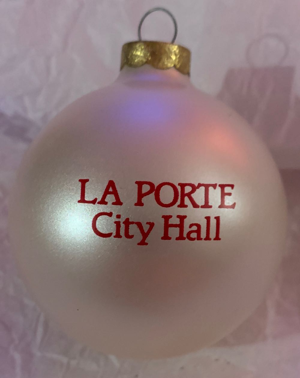 Christmas In LaPorte City Hall  ornament collectible - Main Image 2