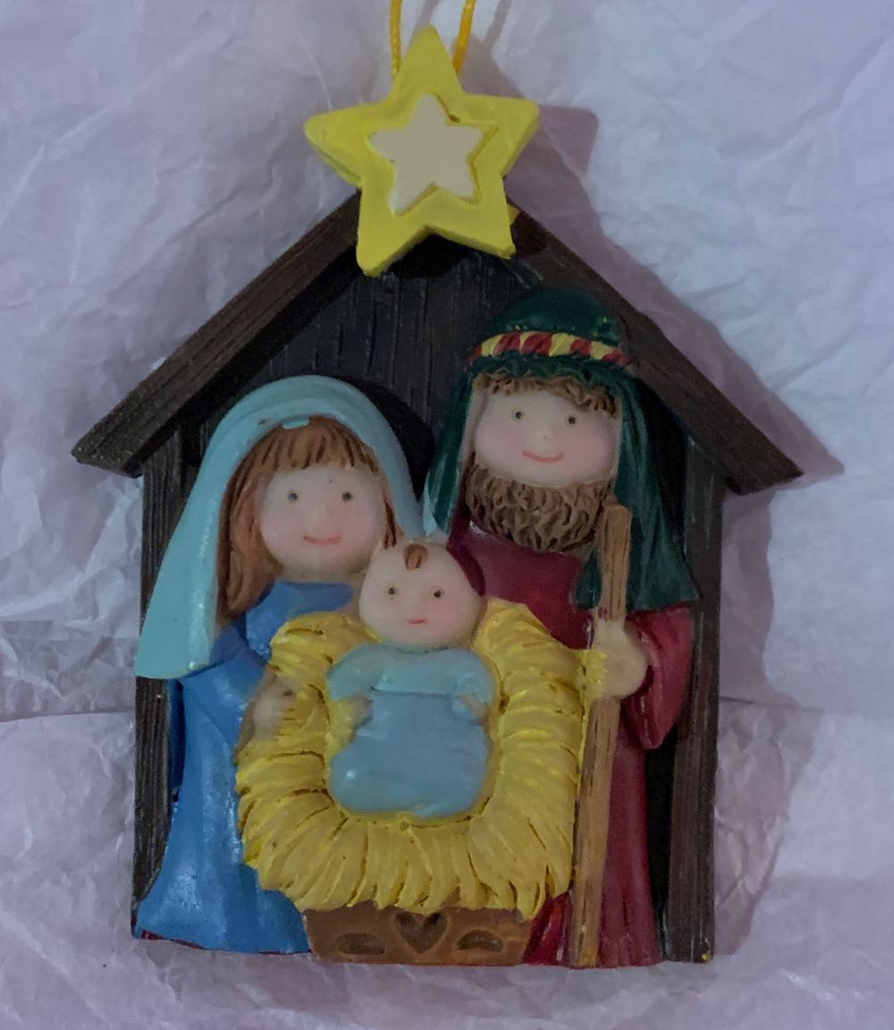 Plastic Nativity  ornament collectible - Main Image 1