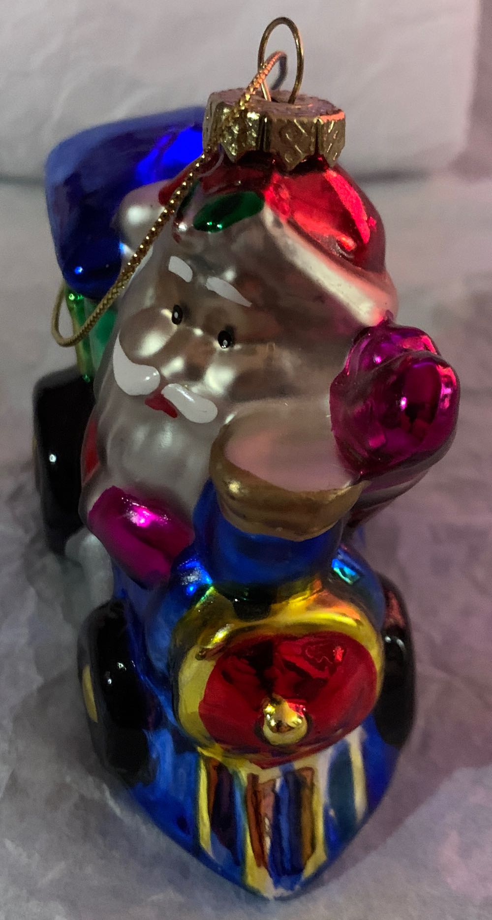 Santa Driving Train  ornament collectible - Main Image 2