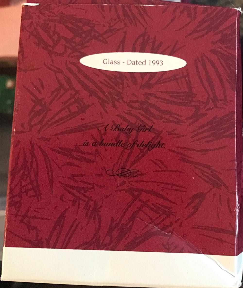 Hallmark Baby’s First Christmas Baby Girl Glass Ball Christmas Ornament Keepsake Series  ornament collectible [Barcode 015012032314] - Main Image 2