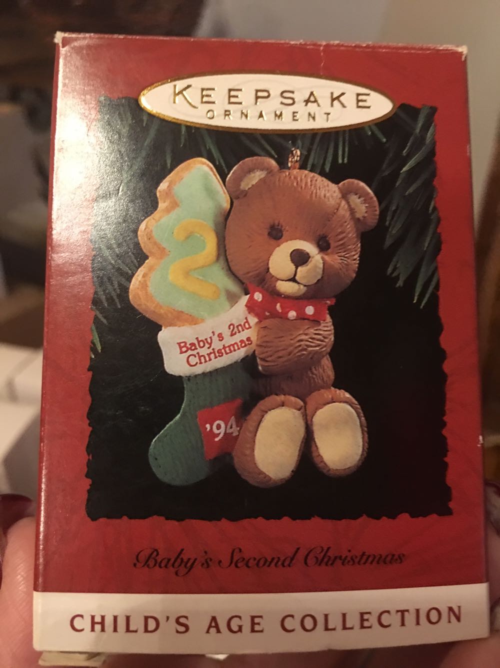 2-Baby’s Second Christmas Jess  ornament collectible [Barcode 015012107210] - Main Image 2