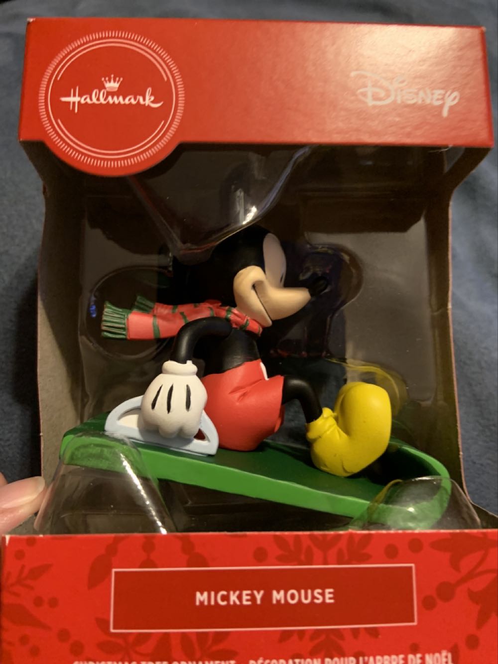 Wooden Red With Snowflake