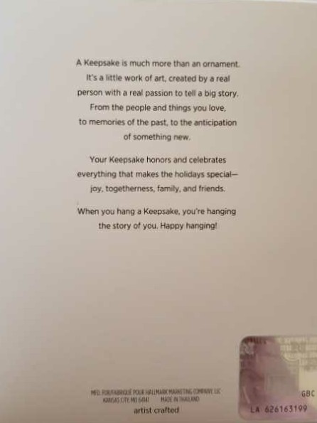 Hallmark Keepsake. Fall. NFL Football. 2019. Pittsburgh Steelers. Juju Smith-Schuster. - NFL Football (JuJu Smith-Schuster) ornament collectible [Barcode 763795479870] - Main Image 2