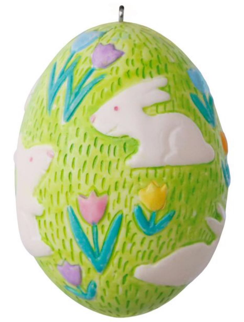 Bouncing Bunny  (Easter, Egg) ornament collectible [Barcode 763795171156] - Main Image 2