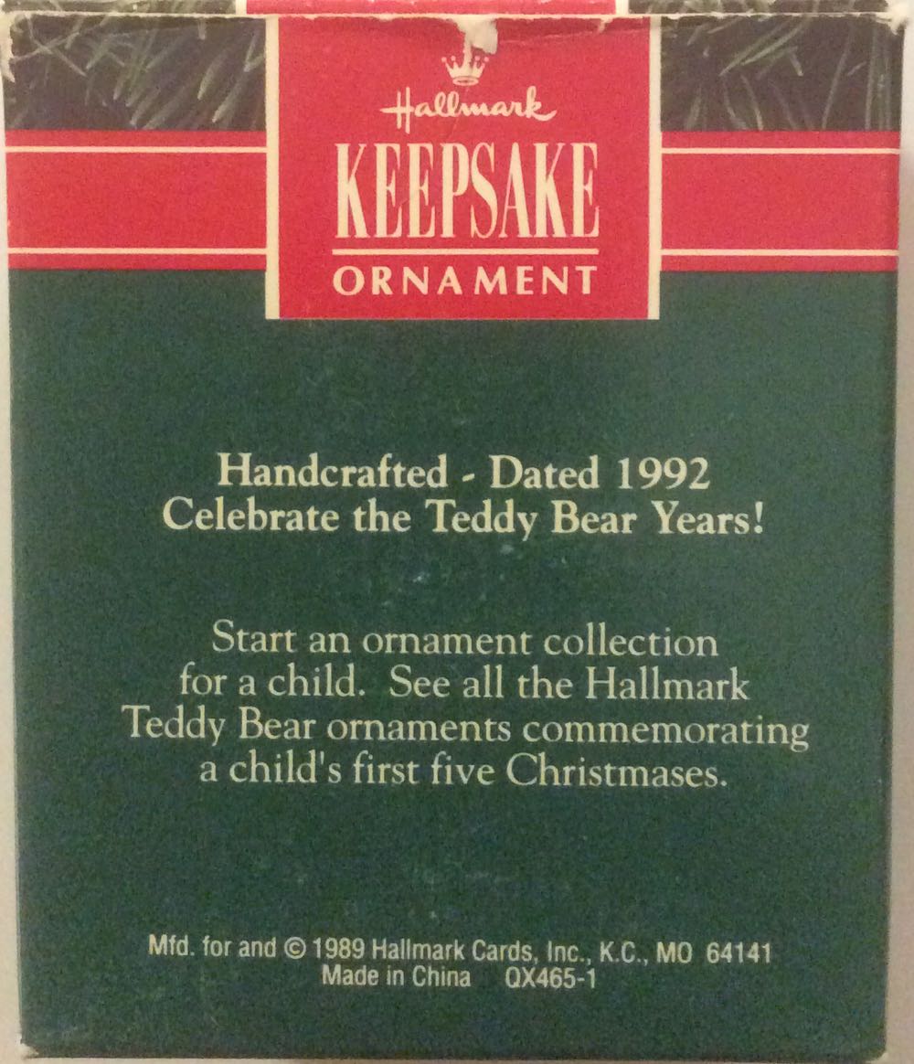 CAC MV 1992 Baby’s Second Christmas  ornament collectible [Barcode 070000027420] - Main Image 2