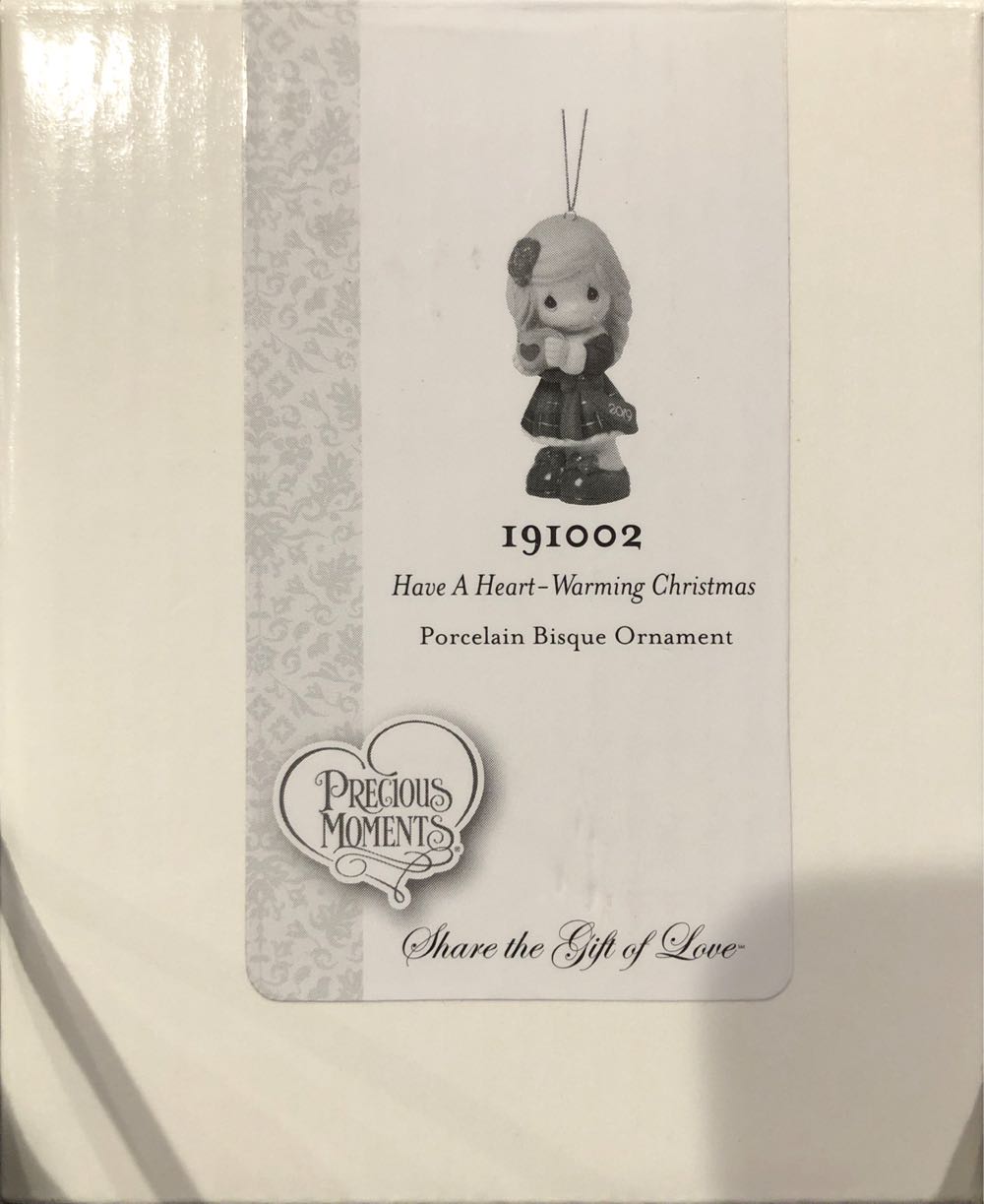 Precious Moments Heart Warming Christmas Dated Bisque Porcelain 191002 Ornament One Size Multi  ornament collectible [Barcode 842181112604] - Main Image 2