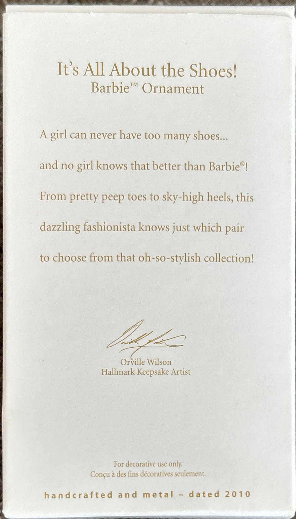 It’s All About The Shoes Tree - Shoes (unofficial) (Barbie) ornament collectible [Barcode 795902144333] - Main Image 2