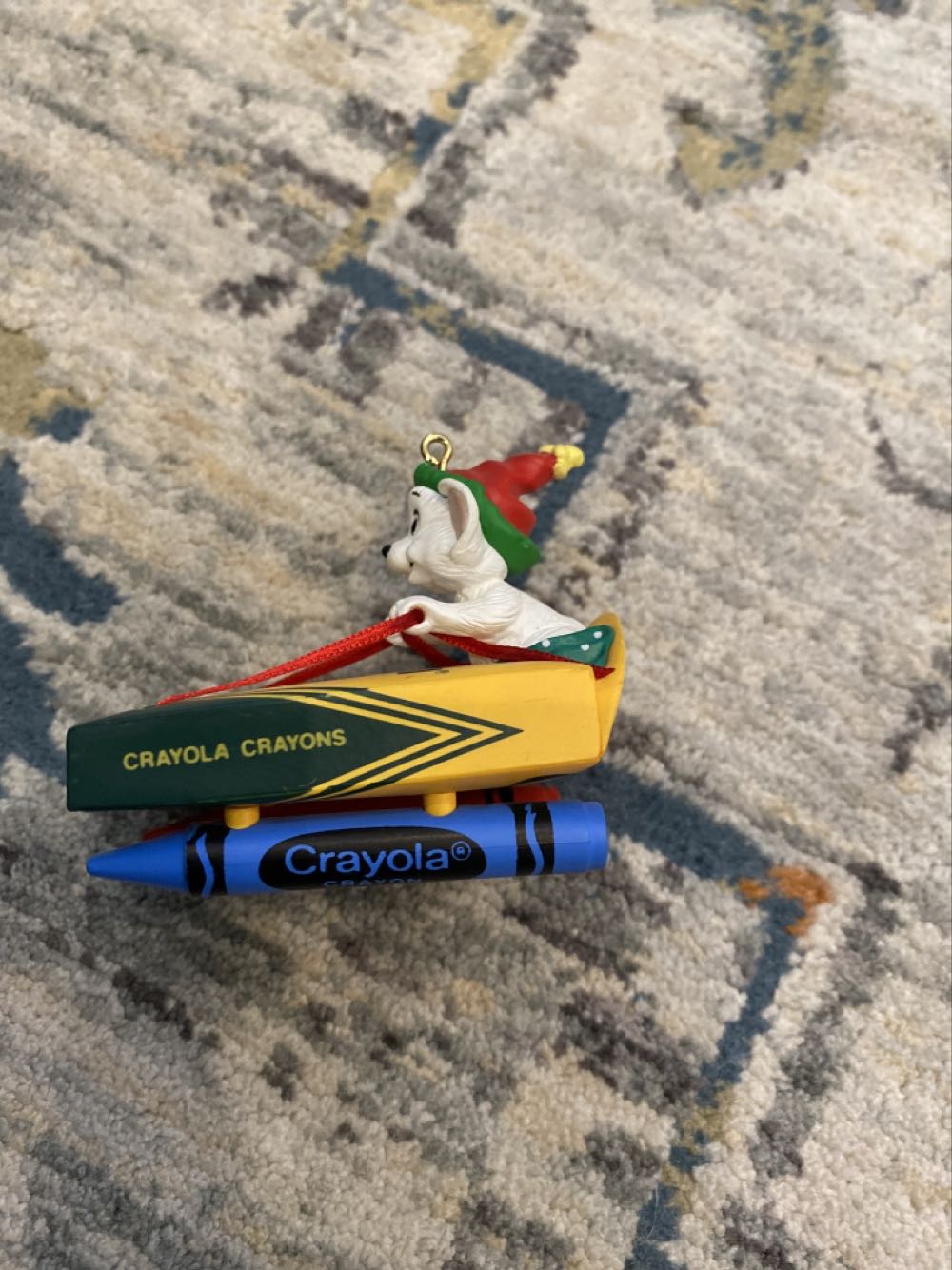 1990 Bright Moving Colors, Crayola, 1990 Hallmark Keepsake Ornament - Second in Crayola Crayon Hallmark Ornament Series ornament collectible - Main Image 4