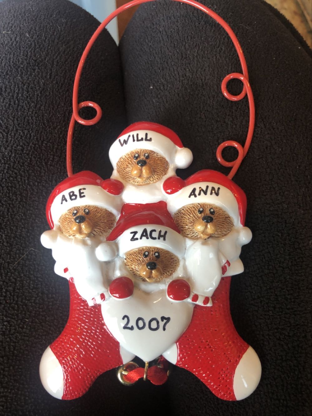 Coa Cola Bear Felted Snowboarding