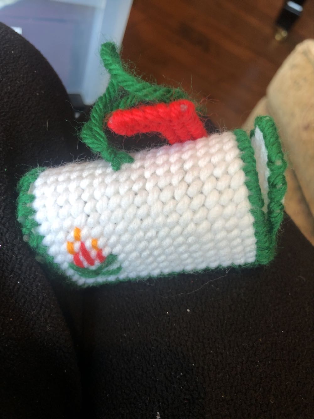 Mailbox Plastic Canvas  ornament collectible - Main Image 1