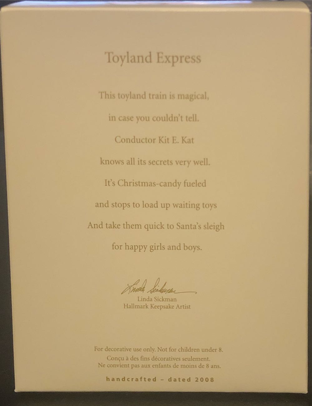 Toyland Express - Toyland Express (Trains - Metal) ornament collectible [Barcode 795902019358] - Main Image 3