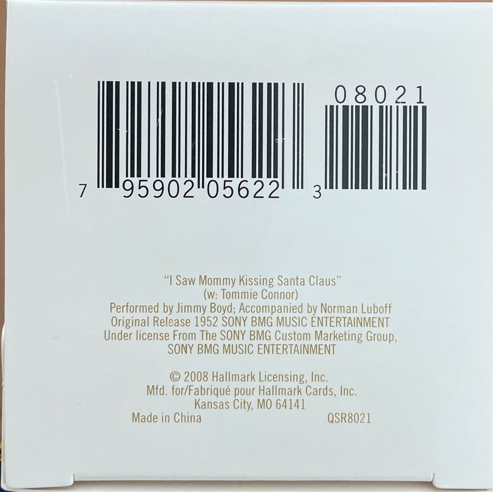 I Saw Mommy Kissing Santa Claus - Food (Cckies For Santa) ornament collectible [Barcode 795902056223] - Main Image 4