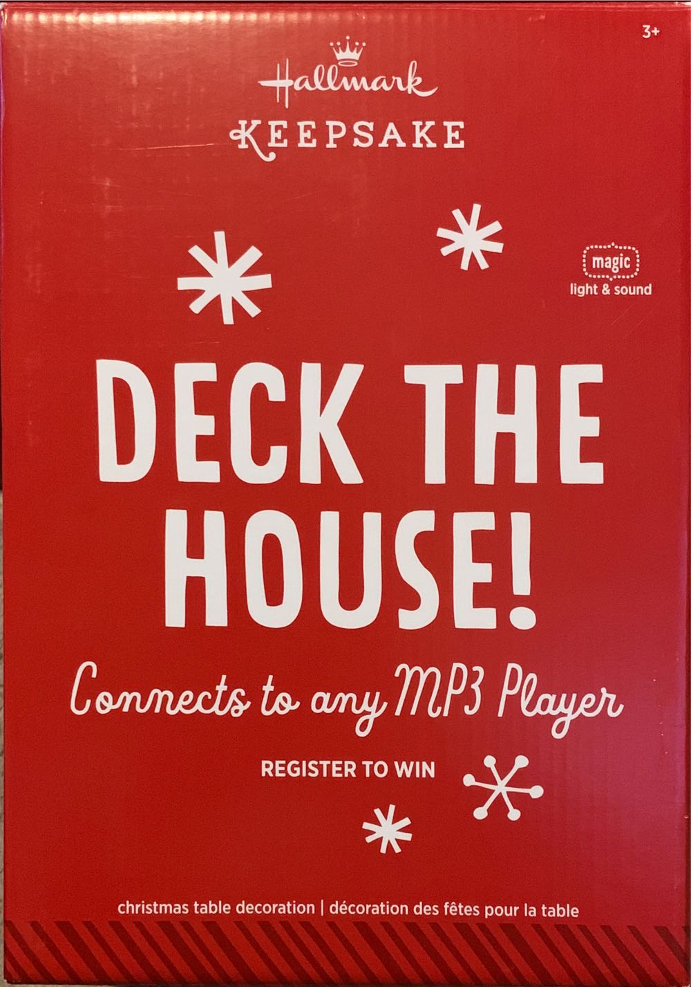 Deck The House! Register To Win- Hallmark Tabletop Decoration - Table Top (MAGIC: Light & Sound) ornament collectible [Barcode 795902464806] - Main Image 2
