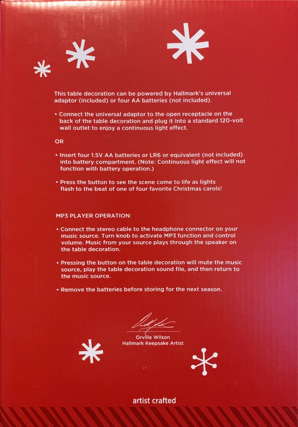 Deck The House! Register To Win- Hallmark Tabletop Decoration - Table Top (MAGIC: Light & Sound) ornament collectible [Barcode 795902464806] - Main Image 3