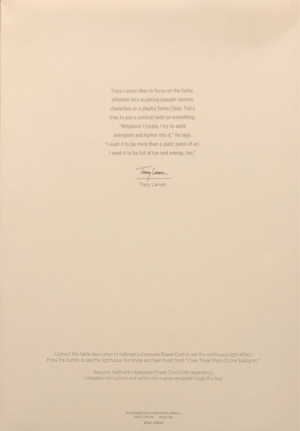 Luminous Lighthouse - Holiday Lighthouse (Lighthouses) ornament collectible [Barcode 763795358984] - Main Image 3