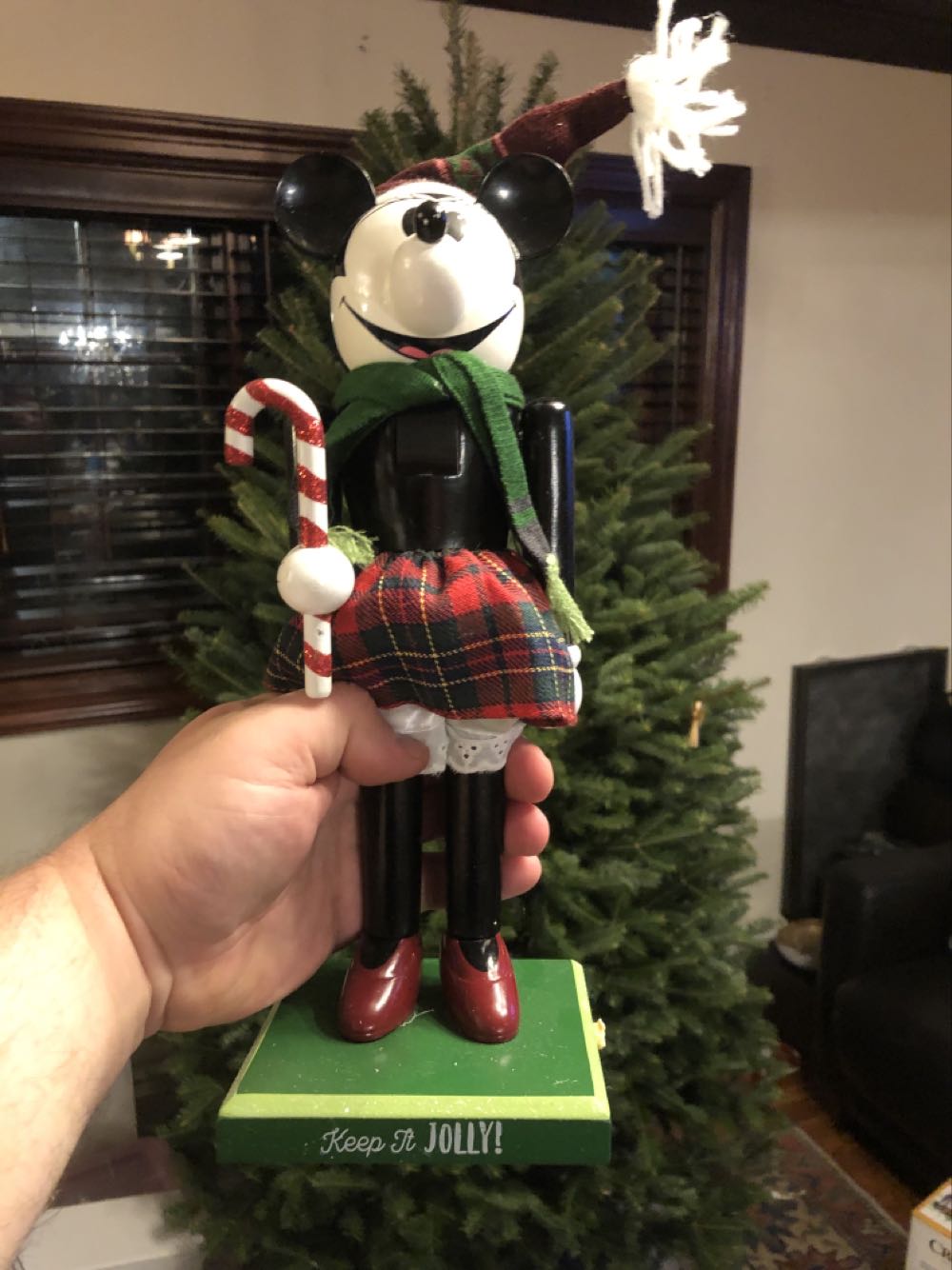 Disney Minnie Mouse Christmas Plaid Nutcracker Figure 14 ... - Disney Parks Nutcrackers ornament collectible [Barcode 400020919120] - Main Image 2