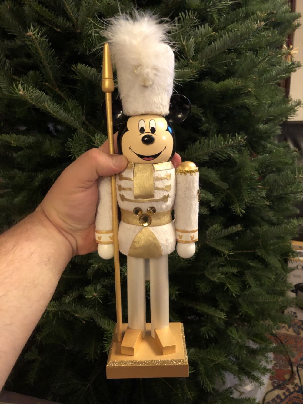 Mickey Mouse White Soldier Nutcracker - Disney Parks Nutcrackers ornament collectible [Barcode 400006889638] - Main Image 2