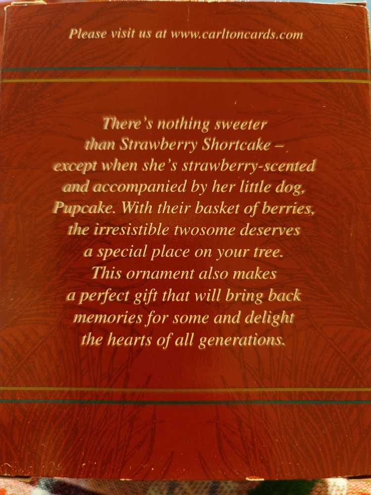 Strawberry And Pupcake - Strawberry Shortcake (Strawberry Shortcake) ornament collectible [Barcode 018100945961] - Main Image 2