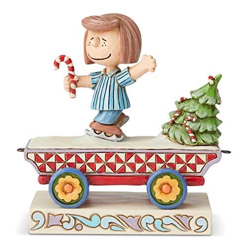 Jim Shore Peppermint Patty Train Car Figurine  ornament collectible [Barcode 028399138685] - Main Image 1