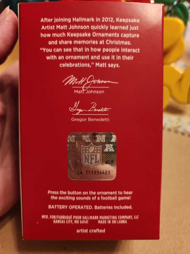 Chicago Bears  (NFL Collection) ornament collectible [Barcode 763795640621] - Main Image 2