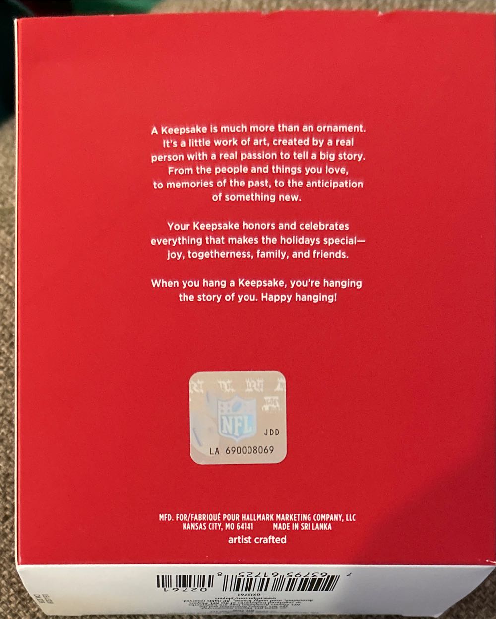 Michael Thomas - Football Legends (NFL Collection) ornament collectible [Barcode 763795617258] - Main Image 2
