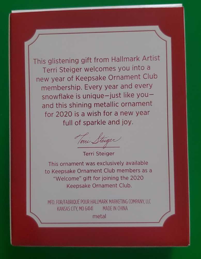 A Glistening Gift For You - Snowflake (Snowflake) ornament collectible [Barcode 763795672219] - Main Image 2