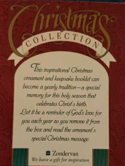 Littlest Angel - Christmas Collection (Angels) ornament collectible [Barcode 9780310967590] - Main Image 2
