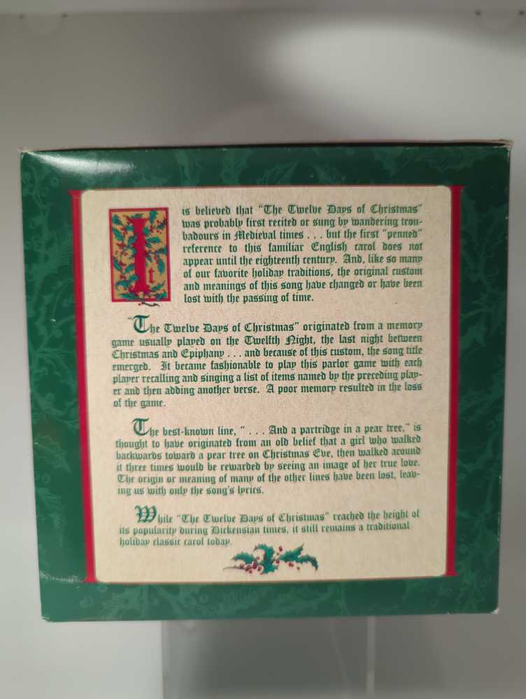 Four Calling Birds - The Twelve Days of Dickens Village (The Twelve Days Of Christmas) ornament collectible [Barcode 734409061675] - Main Image 4