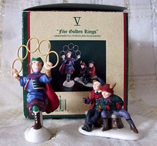 Five Golden Rings The 12 Days Of Dickens Village Series: - Dickens Village ornament collectible [Barcode 734409063983] - Main Image 1