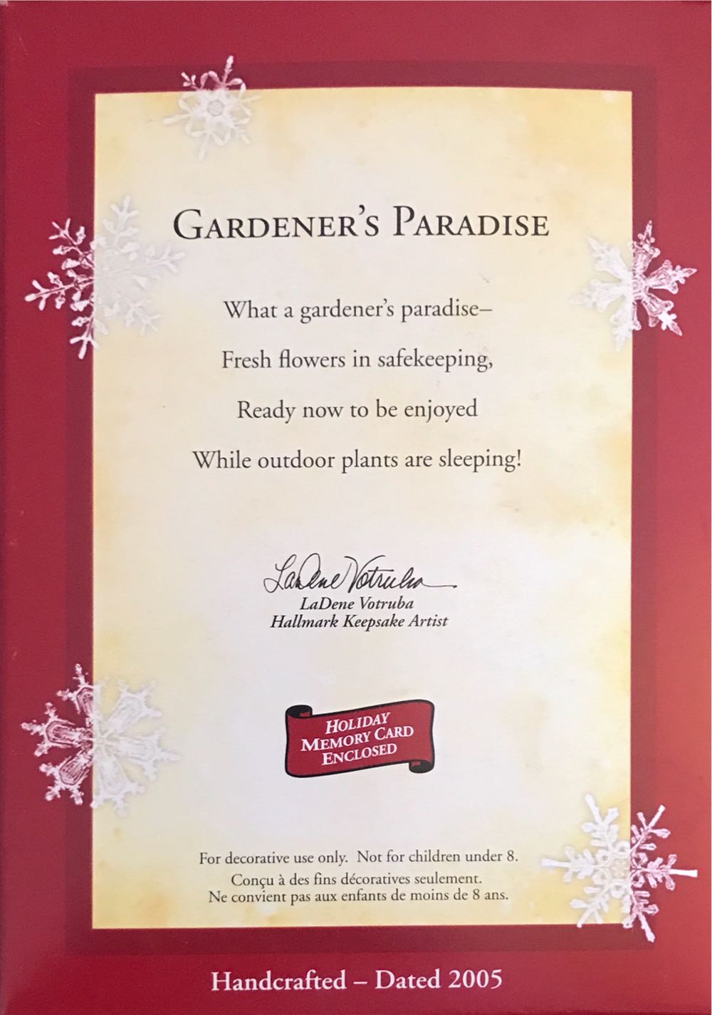 Gardener’s Paradise - Marjolein Bastin (Garden, Greenhouse) ornament collectible [Barcode 015012868517] - Main Image 2