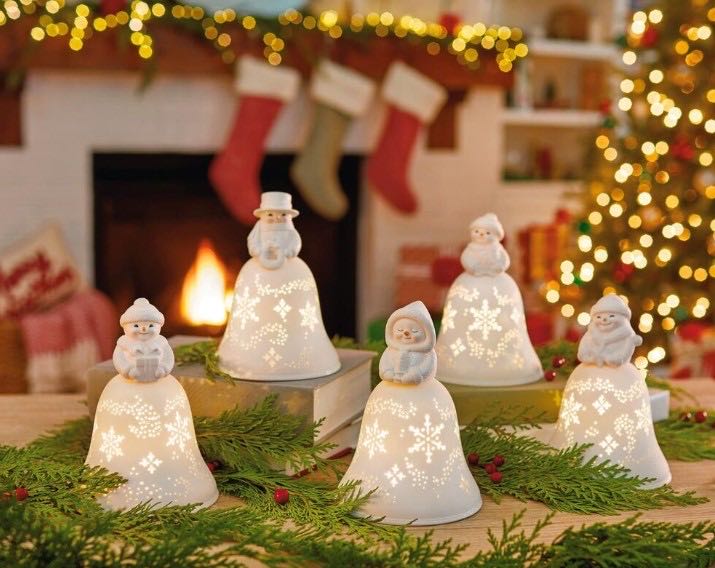 Snowmen Bell Choir Musical Decorations With Light - Bell Choir (Snowmen) ornament collectible [Barcode 763795536146] - Main Image 3