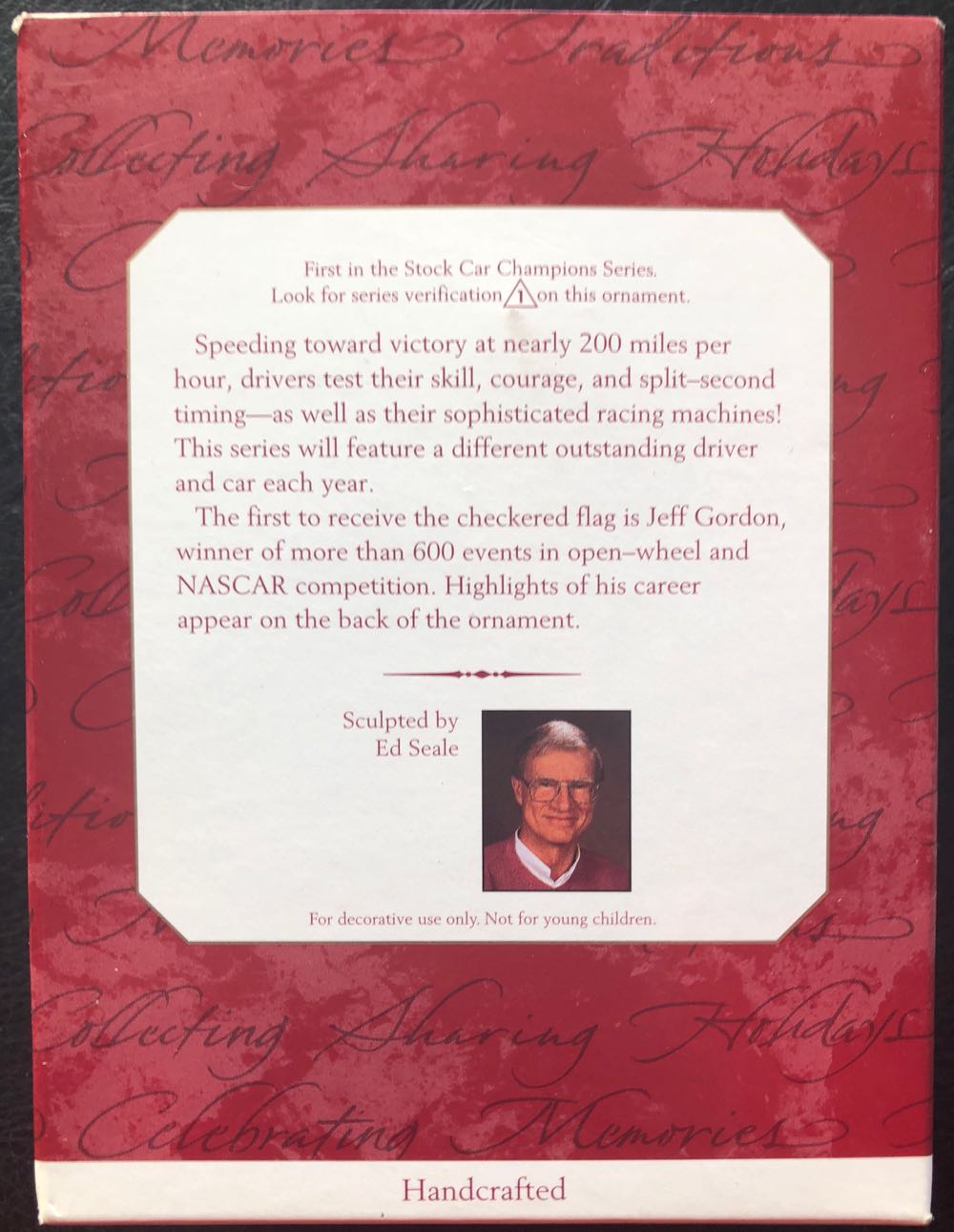 Stock Car Champions #1 Jeff Gordon - Stock Car Champions (nascar) ornament collectible [Barcode 015012376456] - Main Image 2